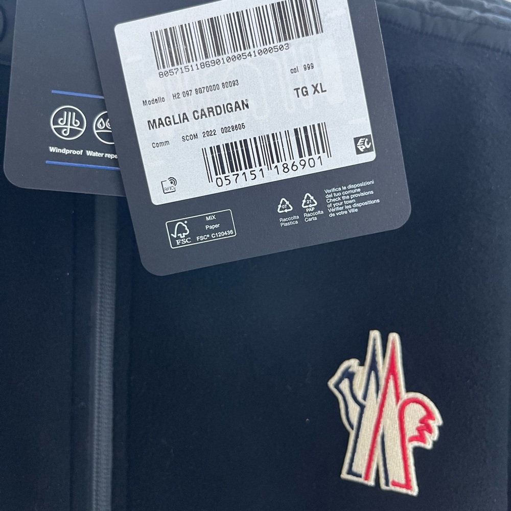 NWT MONCLER FLEECE - Picture 5 of 5